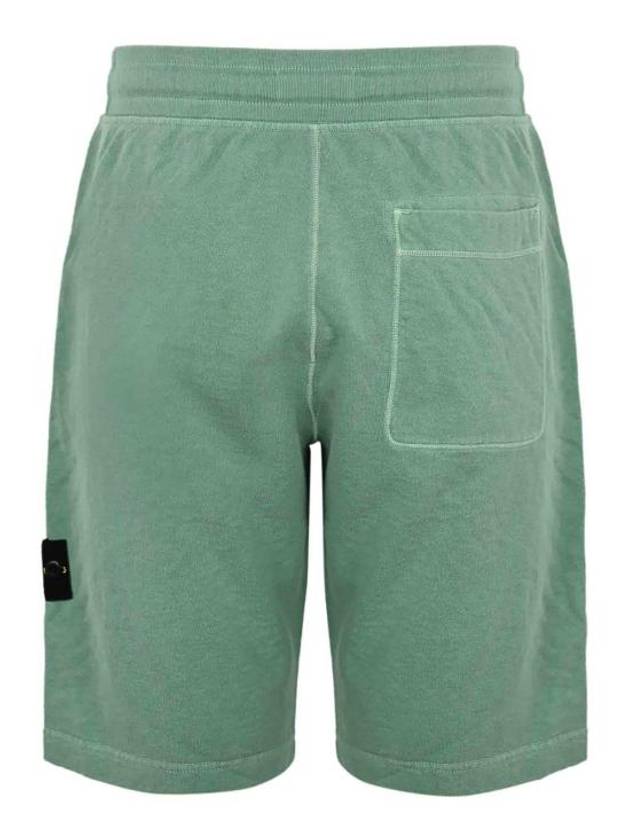 Compass Badge Cotton Track Shorts Green - STONE ISLAND - BALAAN 3