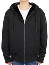 Tilden Fox Fur Zip Up Hoodie Black - MOOSE KNUCKLES - BALAAN 3