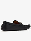 Horsebit Leather Driving Shoes Black - GUCCI - BALAAN 4