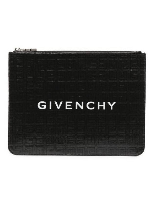 Signature Logo 4G Monogram Clutch Bag Black - GIVENCHY - BALAAN 2