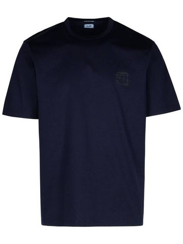 C.P. Company Blue Cotton T-Shirt - CP COMPANY - BALAAN 1