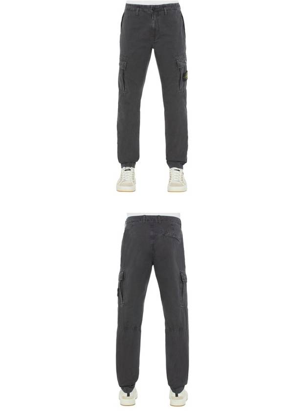 Men's Wappen Patch Slim Cargo Straight Pants Grey - STONE ISLAND - BALAAN 5