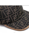 FF Monogram Ball Cap Brown - FENDI - BALAAN 4