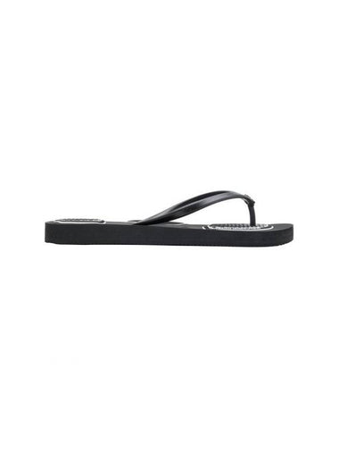 Rubber Micro Beach Flip-Flops Black - OFF WHITE - BALAAN 1