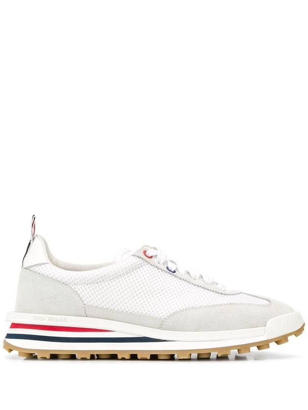 Thom Women Browne Nylon Tech Runner Low Top Sneakers Grey White - THOM BROWNE - BALAAN 2