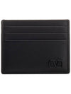 V Logo Signature Card Wallet Black - VALENTINO - BALAAN 2