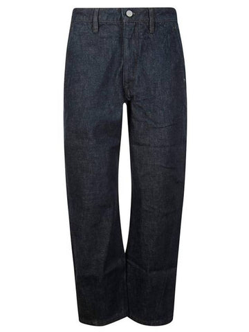 Twisted Straight Jeans Indigo - LEMAIRE - BALAAN 1