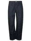 Twisted Straight Jeans Indigo - LEMAIRE - BALAAN 1