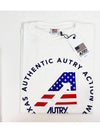 Round Logo Short Sleeve T-Shirt White - AUTRY - BALAAN 5