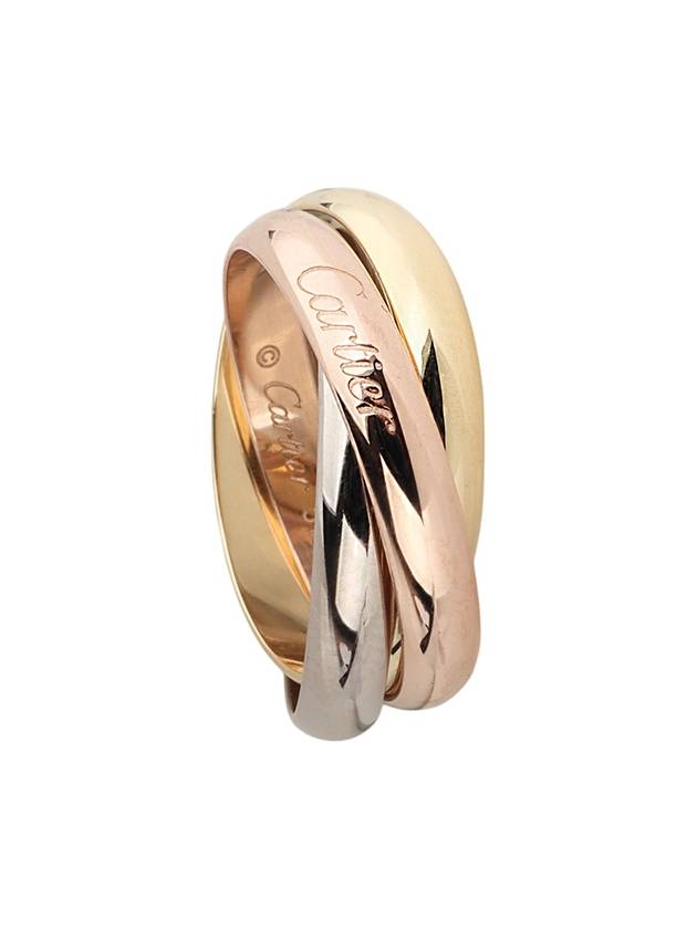 B42342 Tricolor Gold Classic Trinity Ring Medium No 57 Department Store Warranty 34182 - CARTIER - BALAAN 3