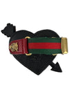 Web bracelet with crystal heart detail 493011 - GUCCI - BALAAN 6