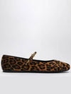 Honey Printed Leather Ballerinas - PRADA - BALAAN 5