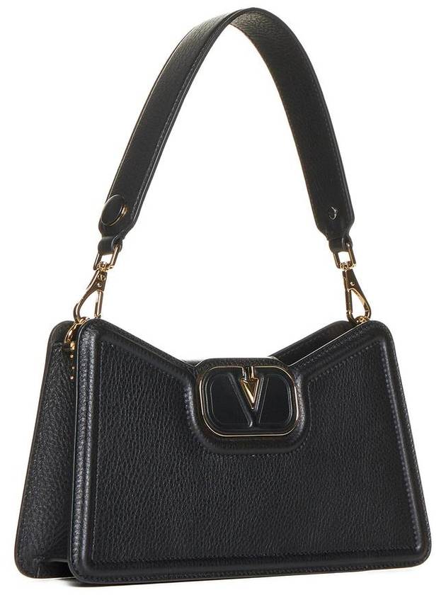 Women's Garavani Logo Shoulder Bag Black - VALENTINO - BALAAN 2