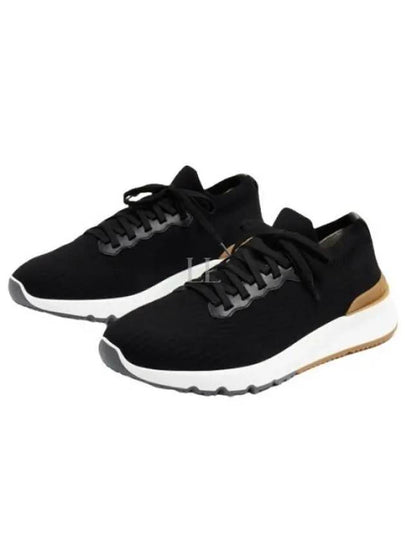 Knit Running Sneakers Black - BRUNELLO CUCINELLI - BALAAN 2