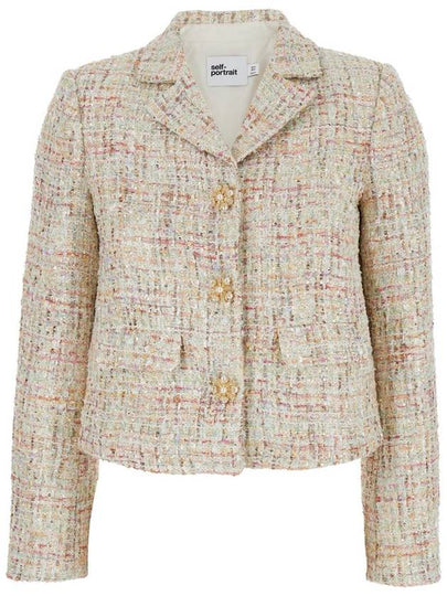 Women's Pastel Boucle Jacket - SELF PORTRAIT - BALAAN 2