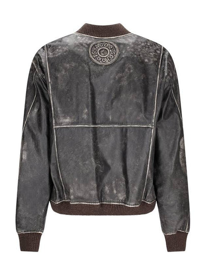 LEATHER BOMBER JACKET - ACNE STUDIOS - BALAAN 2