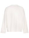 Logo Print Cotton Long Sleeve T-Shirt White - JIL SANDER - BALAAN 5