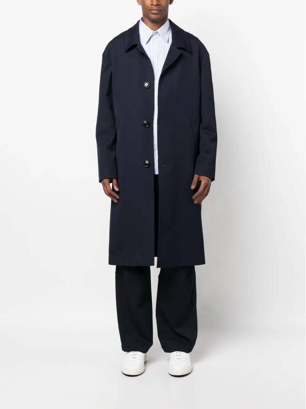 Wool Single Coat Blue - AMI - BALAAN 3