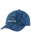 Tyron Logo Ball Cap Blue - ISABEL MARANT - BALAAN 3