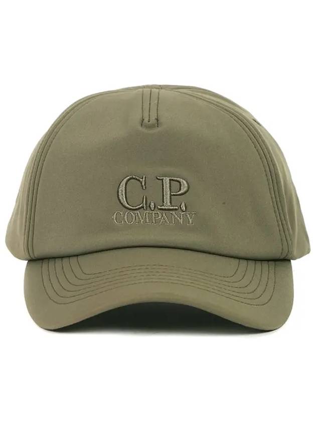 signature logo embroidered ball cap olive green - CP COMPANY - BALAAN.