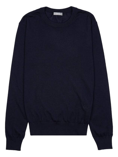 CD Icon Signature Cashmere Jersey Knit Top Navy - DIOR - BALAAN 2