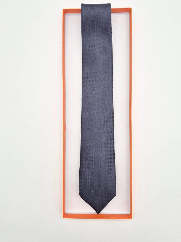 Faconnee H Tie Grey - HERMES - BALAAN 2