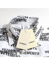 All-Over Stamp Logo Overfit Long Sleeve Shirt Black White - VETEMENTS - BALAAN 8