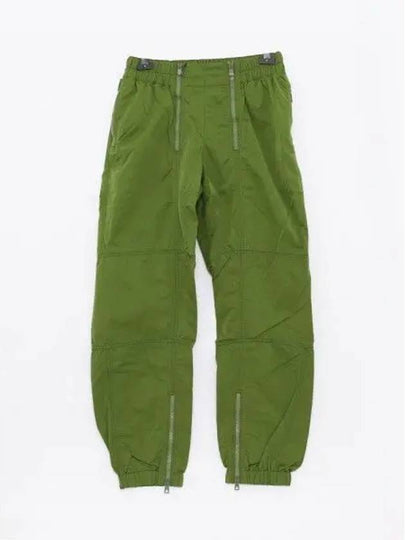 Zipper Detail Nylon Track Pants Green - BOTTEGA VENETA - BALAAN 2