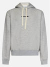 Plus Logo Hoodie Grey - JIL SANDER - BALAAN 3