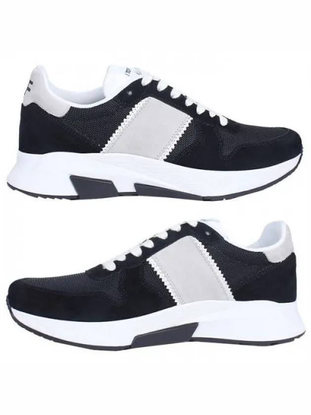 Colourblock Low-Top Sneakers White Black - TOM FORD - BALAAN 2