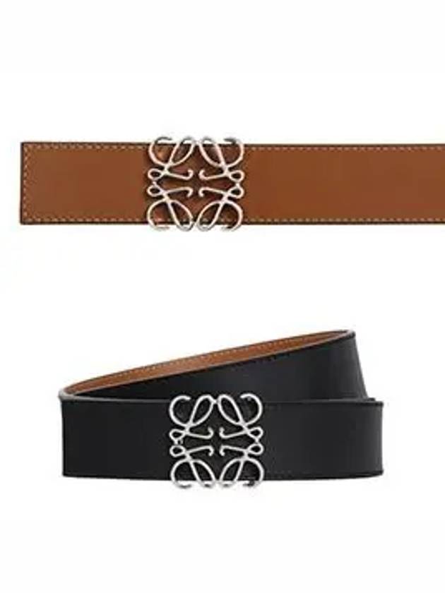 Anagram Buckle Reversible Belt Tan Black - LOEWE - BALAAN 6