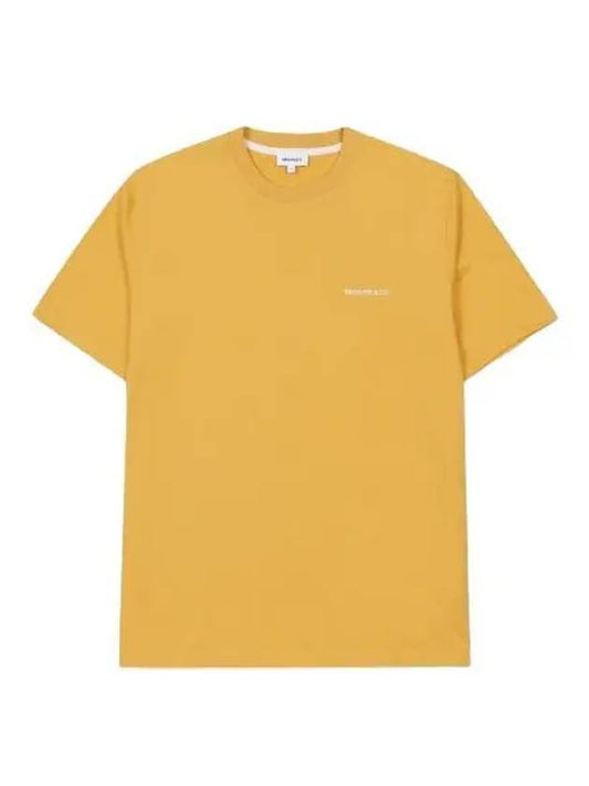 Johannes Standard Logo Short Sleeve T Shirt Industrial Yellow Tee - NORSE PROJECTS - BALAAN 1