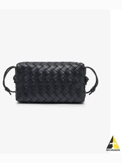 Intrecciato Small Leather Cross Bag Black - BOTTEGA VENETA - BALAAN 2