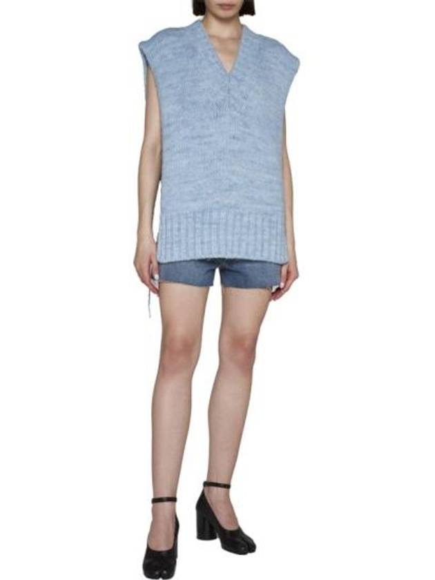 Botanical Dye Knit Vest Pale Blue - MAISON MARGIELA - BALAAN 3