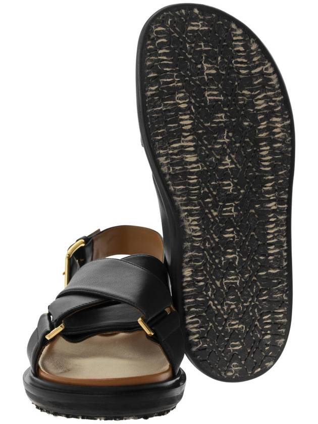 Fussbet Cross Sandals Black - MARNI - BALAAN 6