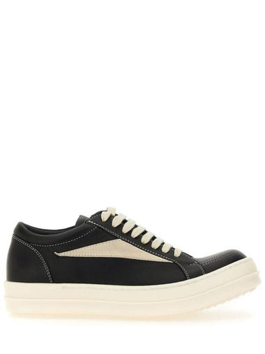 Rick Owens Leather Sneaker - RICK OWENS - BALAAN 1