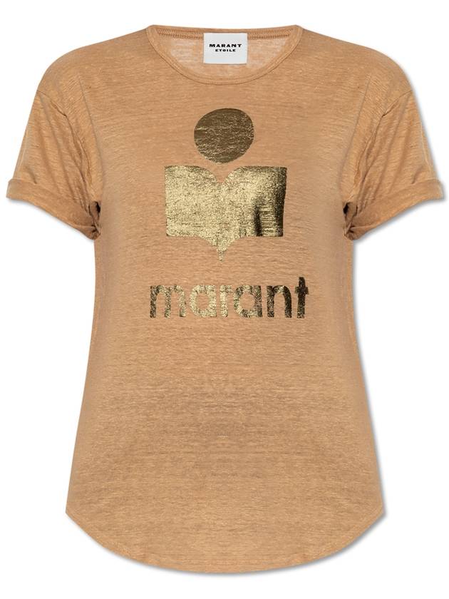 Marant Etoile T-shirt Koldi, Women's, Beige - ISABEL MARANT ETOILE - BALAAN 1