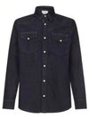 Button Up Long Sleeve Shirt Dark Blue - ALEXANDER MCQUEEN - BALAAN 2