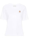 Speedy Fox Patch Comfort Short Sleeve T Shirt White - MAISON KITSUNE - BALAAN 2