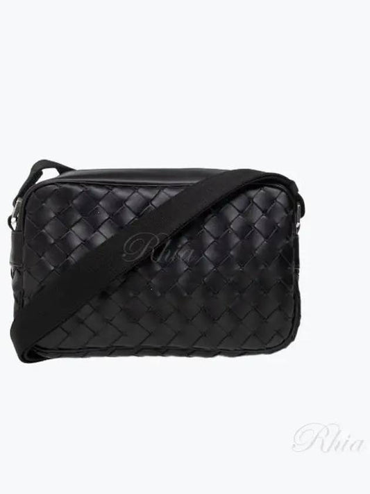 Classic Intrecciato Small Camera Cross Bag Black - BOTTEGA VENETA - BALAAN 2