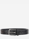 Intrecciato Leather Belt Black - BOTTEGA VENETA - BALAAN 2