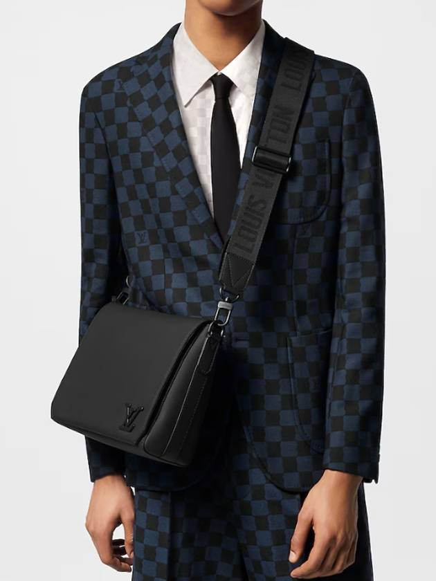 Takeoff LV Aerogram Messenger Bag Black - LOUIS VUITTON - BALAAN 9