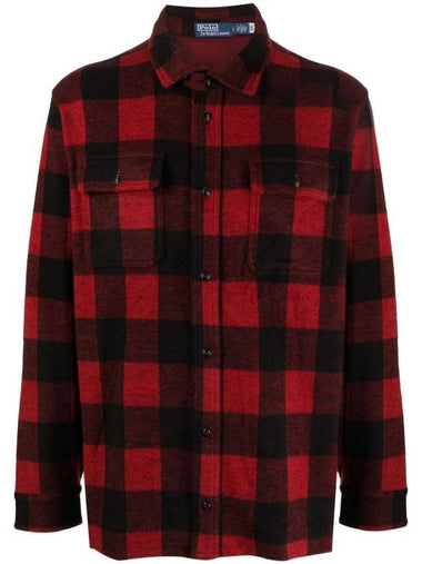 Plaid Knit Flannel Shirt 710881648004 - POLO RALPH LAUREN - BALAAN 1