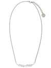 Crystal Metal Necklace Silver - MIU MIU - BALAAN 1