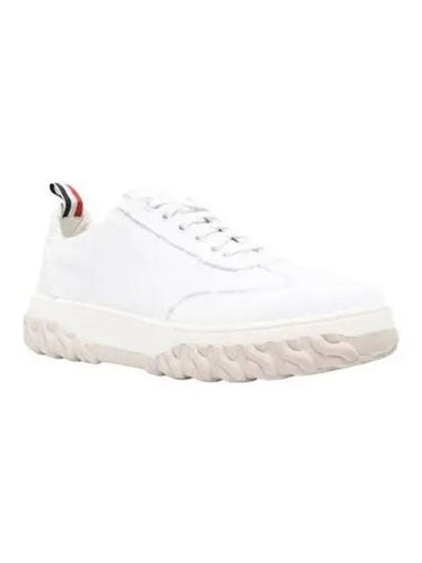 Frey canvas knit sneakers white MFD258A F0102 - THOM BROWNE - BALAAN 1