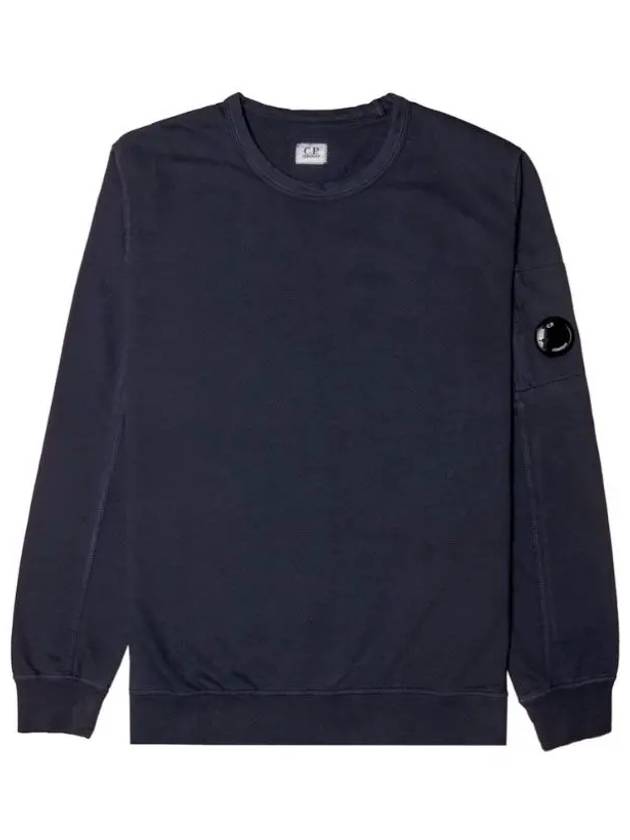 Lens Wappen Crew Neck Sweatshirt Navy - CP COMPANY - BALAAN 2