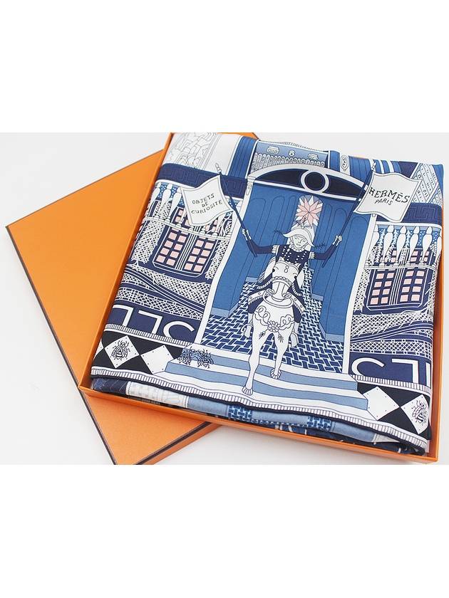 Object de Curiosity Marine Carr 90 Scarf - HERMES - BALAAN 5