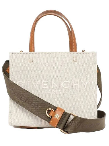 Mini G-Tote Shopping Bag Beige - GIVENCHY - BALAAN 1