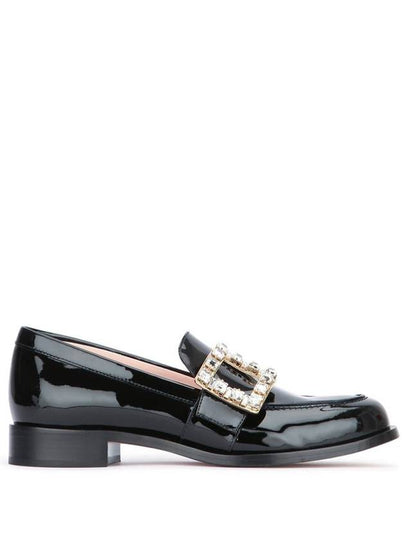 Très Vivier Crystal Buckle Loafers Black - ROGER VIVIER - BALAAN 2