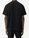 Logo Print Cotton Short Sleeve T-Shirt Black - BURBERRY - BALAAN 5